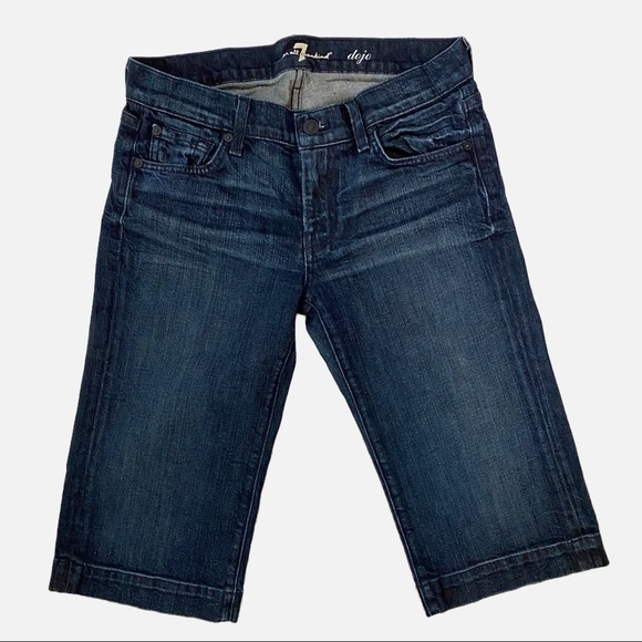 7 For All Mankind Dojo Mid Rise Capri Jeans 27 - Picture 3 of 11